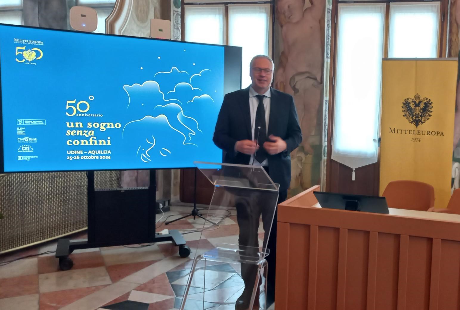 MITTELEUROPA. BORDIN A 50 ANNI ASSOCIAZIONE: CONTINUATE A CREARE PONTI